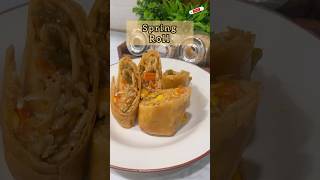 Roll into the Crunch Spring Roll स्प्रिंग रोल viralshorts springroll cookingvideo trending [upl. by Libenson]