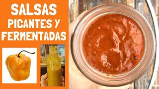 🌶️SALSAS PROBIÓTICAS🌶️  picantes y fermentadas [upl. by Vasos]