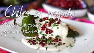 Chiles en nogada Mexicaanse gevulde pepers in walnootsaus  Allrecipesnl [upl. by Ecirtac]