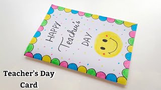 😍 White Paper 😍 World Teachers Day Special Card  easy teachers day card  happy teachers day card [upl. by Natelson]