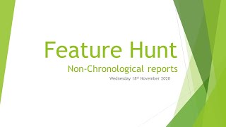 Nonchronological report  feature hunt  year 4 [upl. by Erv]