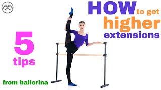 5 TIPS on HIGHER EXTENSIONS developpe from Mariinsky ballerina Maria Khoreva [upl. by Shulem]