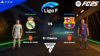 FC 25 PS4  FC Barcelona vs Real Madrid  UEFA Womens Champions League 2425 Final [upl. by Lucho]