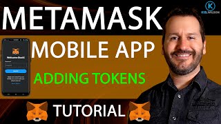 METAMASK  ADDING TOKENS  MOBILE APP  TUTORIAL HOW TO ADD TOKENS TO METAMASK USING THE MOBILE APP [upl. by Yartnod501]