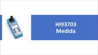 Cómo realizar la medida con el Turbidímetro HI93703 de HANNA instruments [upl. by Kylila]