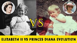 QUEEN ELIZABETH II Vs PRINCES DIANA Evolution [upl. by Riegel]