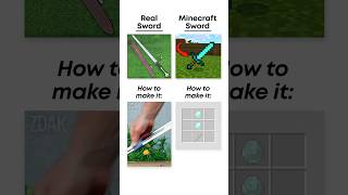 Real Sword vs Minecraft Sword [upl. by Eicrad]