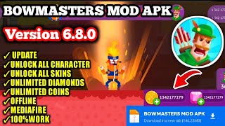 Bowmasters Mod Apk v680  Unlimited Money amp Unlock All Characters [upl. by Zeba]