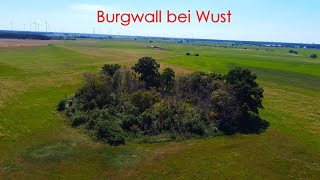 Der Burgwall bei Wust  Flug über eine 1200 Jahre alte slawische Ringburg [upl. by Mihar]