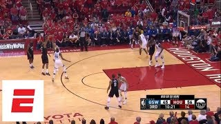 All 27 straight missed Rockets 3pointers during Game 7 vs Warriors  ESPN [upl. by Eciruam162]