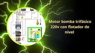 Motor bomba trifásico 220V con flotador de nivel [upl. by Croner]