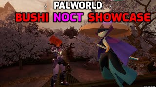 Palworld Bushi Noct Showcase  Bellanoir Libero  Hard Mode Tower Bosses  Maxed Bushi Noct [upl. by Ynaffad]