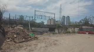 Obra del viaducto del Belgrano Sur altura calle Brandsen Barracas Buenos Aires [upl. by Devonna219]