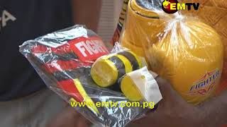 Kamapim Boxing Meri Donate Boxing Equipment to Team PNG Female Boxers [upl. by Kral227]