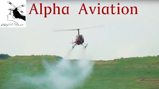 航空機あれこれ＃Alpha Aviation  Helicopter Demo Flight ヘリ演技飛行 [upl. by Annasoh]