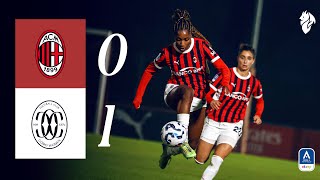 Rossonere home defeat  AC Milan 01 Como Women  Highlights Womens Serie A [upl. by Arahk]