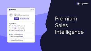 Cognism Prospector  Accelerate your B2B Lead Generation using Revenue AI [upl. by Laughry]