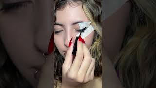 DELINEADO COM FITA makeup makeuptutorial maquiagem [upl. by Fazeli]