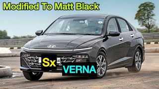 New Verna Facelift Matt Black SX Varient Full Detail Review ll All Features Explain [upl. by Rehptsirhc]