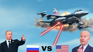 First DOGFIGHT between Russian SU33 vs US F16 in Russian airspace behold Arma3 [upl. by Charisse418]