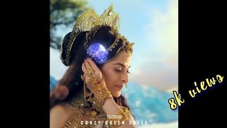 Aigiri nandini song whatsApp status   Crazy mix  Crazy queen edits [upl. by Bosson]