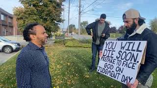 Muslim standing in front of my church [upl. by Laikeze]