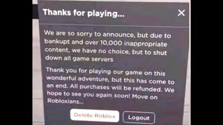 ROBLOX 2024 SHUTDOWN LIVE EVENT [upl. by Petra497]