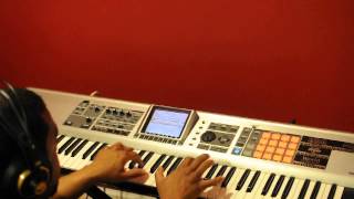 Fabricando Fantasias by Tito Nieves  Justin Angel playing along on keys [upl. by Griffy]