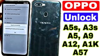 OPPO A5s A3s A1k A57 A12 A5 A9 Hard Reset Without Pc 2023 All Type Password Lock Remove  ok [upl. by Keely147]