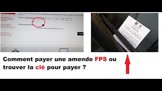 Comment payer une amende FPS ou trouver la clé pour payer [upl. by Sigrid642]