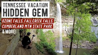 Chasing Waterfalls in Tennessee  We Think Crossville TN is a HIDDEN GEM  Travel Vlog 2022 [upl. by Remos]