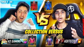 As Gaming Vs Aditech Best Collection Versus 😍 Rarest Bundle Of Free Fire  Garena Free Fire [upl. by Lletnwahs]