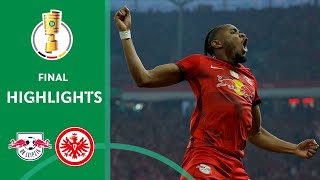 RB LEIPZIG triumphs again  Leipzig vs Frankfurt 20  Highlights  DFBPokal Final [upl. by Rivers]