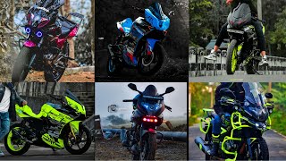 TOP 10 BEST MODIFIED ⚡BAJAJ PULSAR 220F  WRAPS AND COUSTOM🔥 MODIFIED MOTOR HUBER [upl. by Carman]