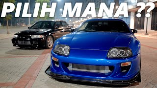 PILIH MITSUBISHI EVO 3 RALLIART ATAU TOYOTA SUPRA [upl. by Enwad]