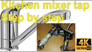 How to install a kitchen basin mixer  pillar tap  step by step [upl. by Koblas]