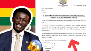 BREAKING NEWS Nana Kwame Bediako has been ACCEPTED by the ELECTORAL Commission of GHANA [upl. by Alden]