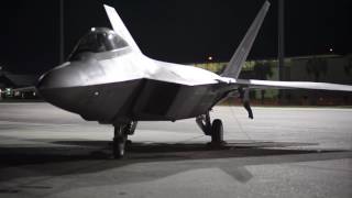 F22 Raptor Night Flying [upl. by Stedmann]