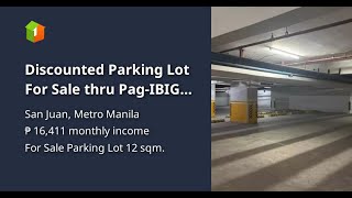 Discounted Parking Lot For Sale thru PagIBIG in San Juan [upl. by Mosera]