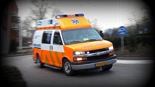 COMPILATIE AMBULANCE 13196 CHEVROLET ORANJE UITVOERING [upl. by Atineb]