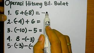 Operasi hitung bilangan bulat negatif dan positif [upl. by Snashall]