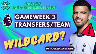 GW2 REVIEW  GW3 TRANSFERS AND TEAM SELECTION fantasypremierleague fpl [upl. by Lletnohs]