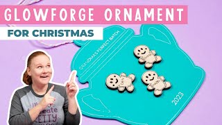 How to Make a Personalized Glowforge Christmas Ornament [upl. by Atnauq68]