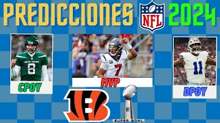 Predicciones Temporada 2024 NFL Playoffs Super Bowl MVP y Más [upl. by Amihsat]