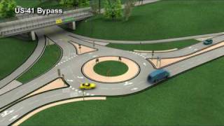 New Roundabout at US41 and Front Street in Marquette [upl. by Yemiaj]