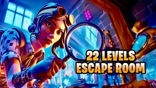 22 Level IQ Escape Room All Levels Fortnite [upl. by Amron]