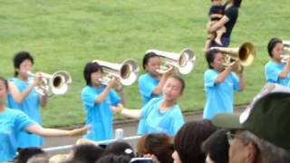 20100704USNavy Atsugi 3Mercury Winds Marching Band情熱大陸 [upl. by Yhtuv]