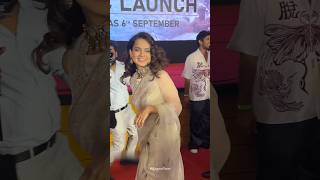 Kangana Ranaut Smashing Entry at Emergency Music Launch 💓🤍 kanganaranaut emergency shortvideo [upl. by Ennaeirb]