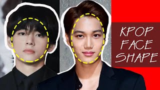 FACE SHAPES in KPOP Boys Edition [upl. by Lowrie980]