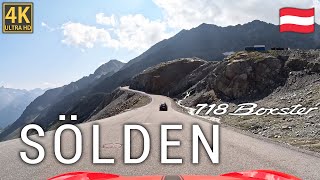 Driving Ötztal Glacier Road  PORSCHE 718 Boxster  Austria 4K [upl. by Swetlana]